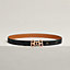 Parade belt buckle & Hermès sur Mer reversible leather strap 24 mm, View: , view 1 of 3