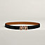 Parade belt buckle & Reversible leather strap 24 mm, View: , view 1 of 3
