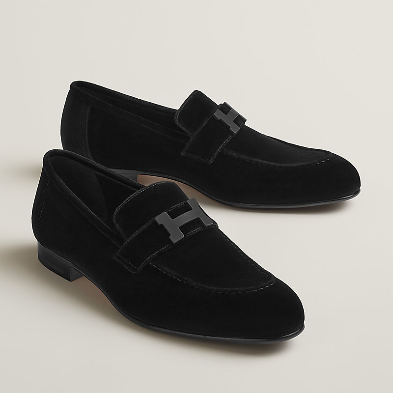 Hermes suede discount loafers