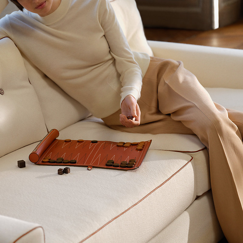 Paris-Louxor foldable backgammon game