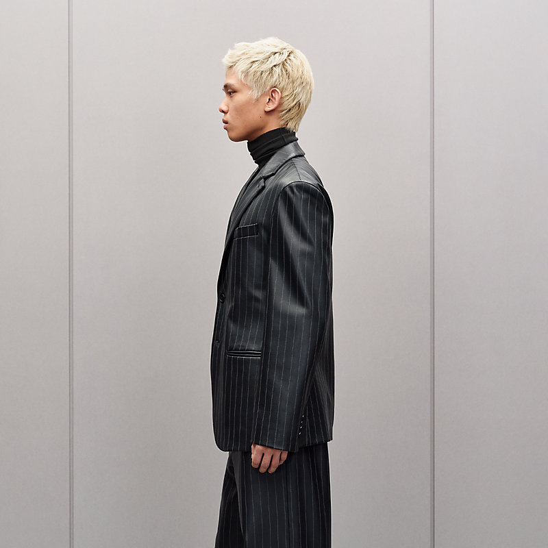 "Pinstripe" Stadium jacket, long model