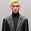 "Pinstripe" Stadium jacket, long model, View: Worn, worn, view 6 of 9