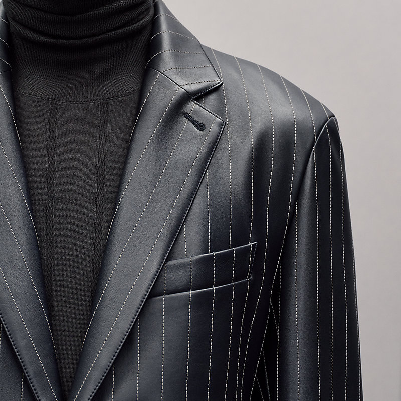 "Pinstripe" Stadium jacket, long model