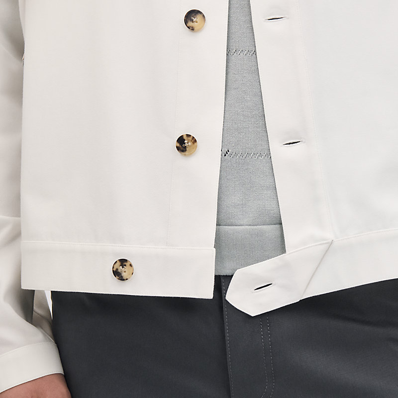 “Pique plie”纽扣夹克