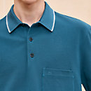 View: Worn, "Piqures sellier" polo shirt