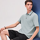 View: Worn, "Piqures sellier" polo shirt