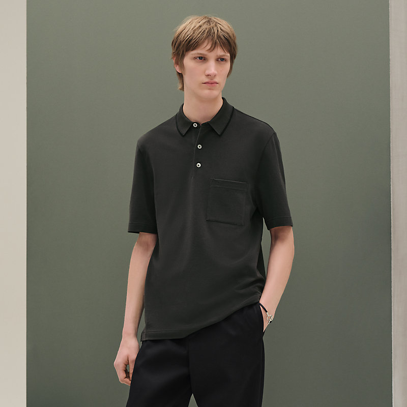 “Piqures sellier”Polo衫
