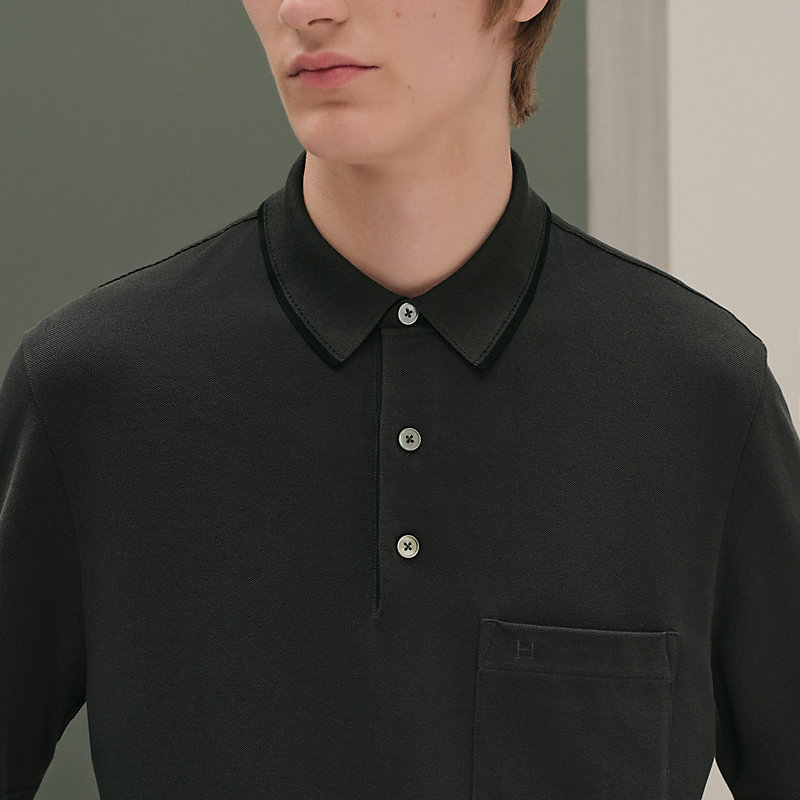 “Piqures sellier”Polo衫