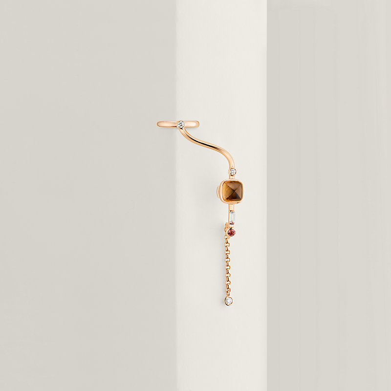 Planètes & Météores left single dangle earring