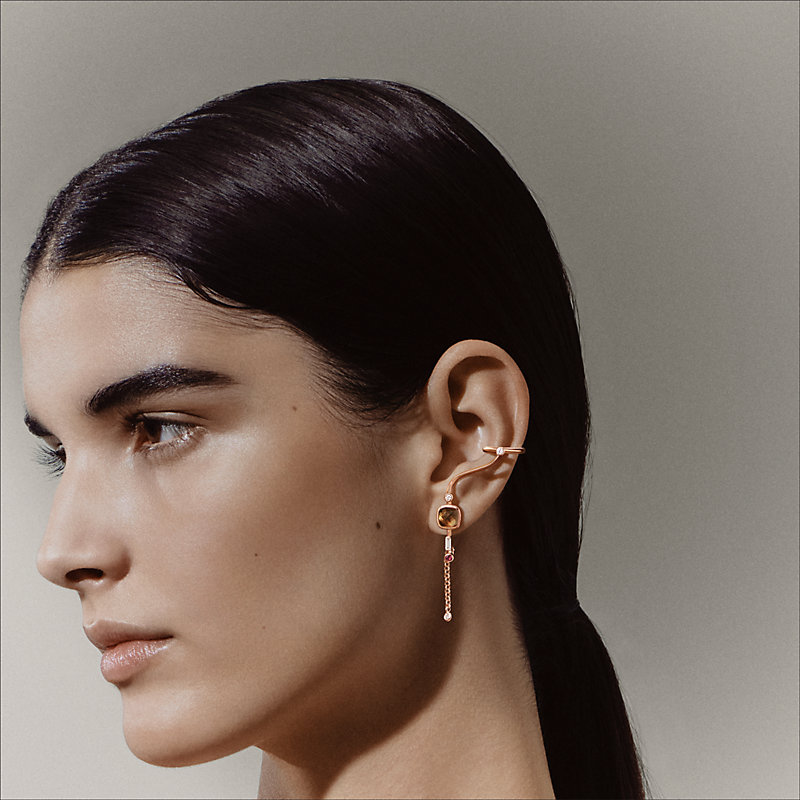 Planètes & Météores left single dangle earring