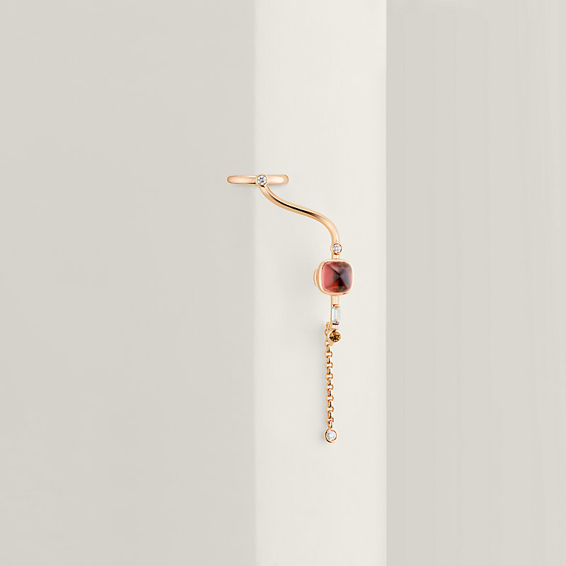 Planètes & Météores left single dangle earring