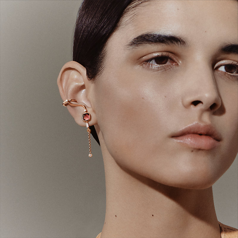 Planètes & Météores left single dangle earring
