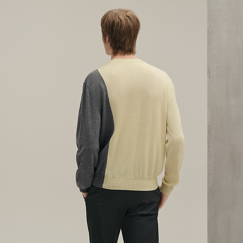 "Poche ombree" crewneck sweater