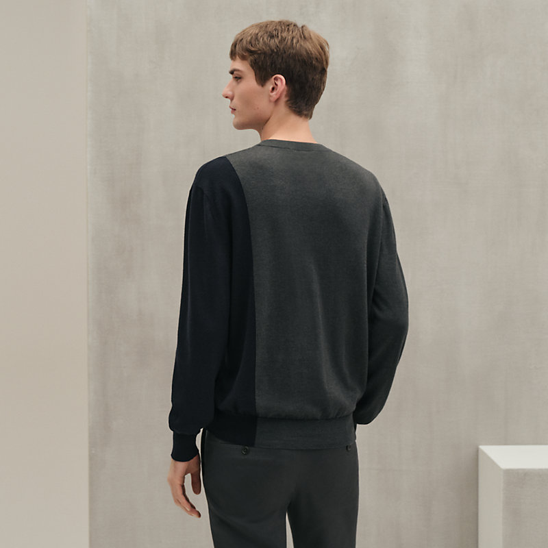 "Poche ombree" crewneck sweater