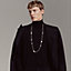 Point Sellier long necklace, View: Worn, worn, view 4 of 5