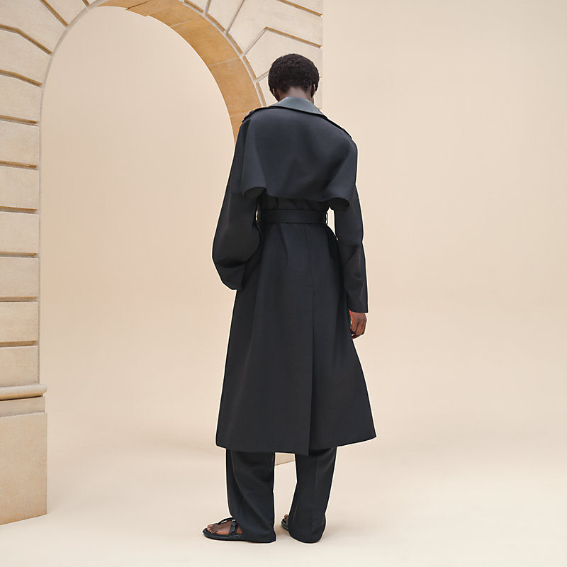 Poncho trench coat | Hermès Mainland China