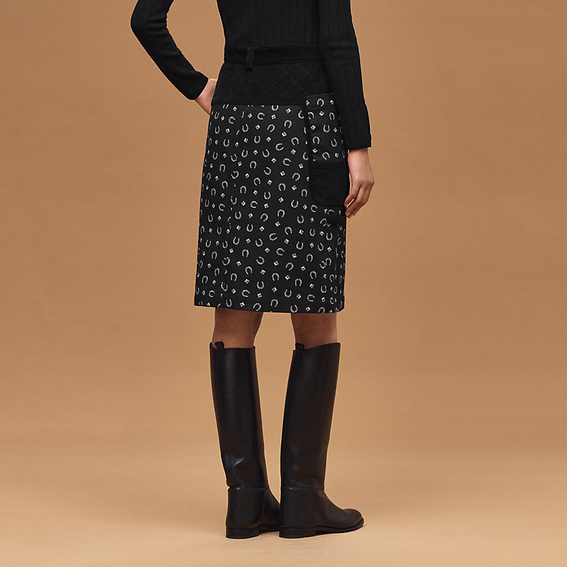 "Porte-Bonheur Bandana" straight skirt, View: , view 3 of 6
