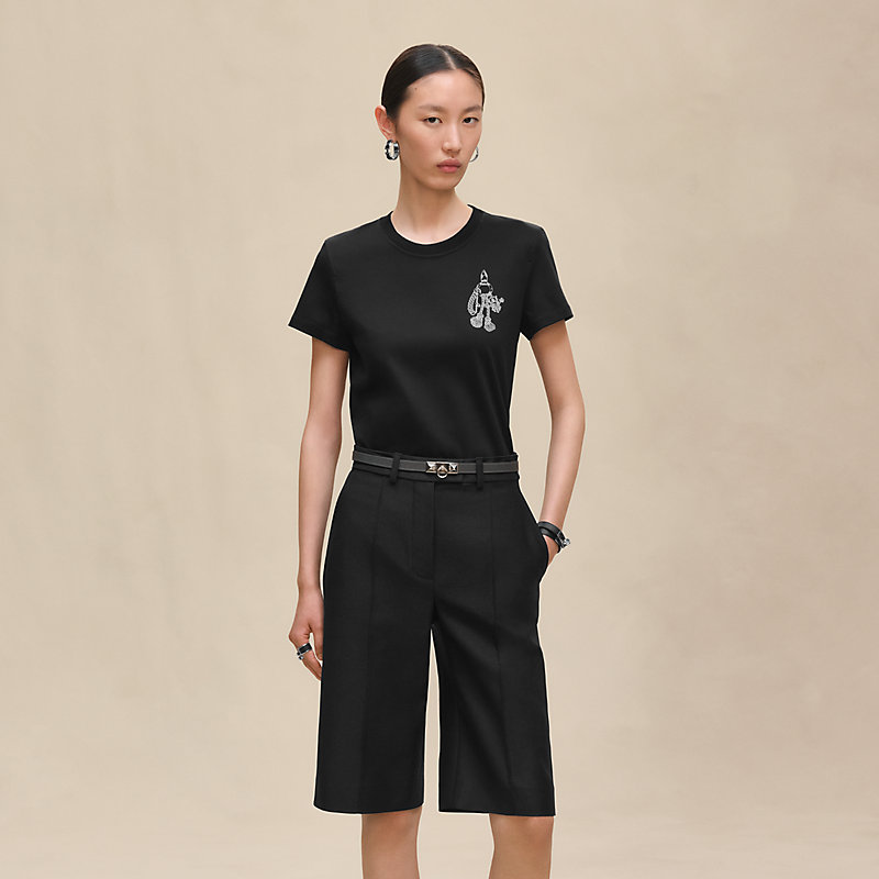 HERMES エルメス トップス Tシャツ レディース40 ホワイト