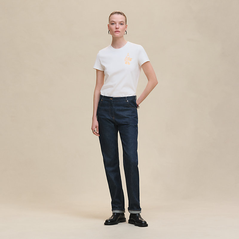 Printed straight t-shirt
