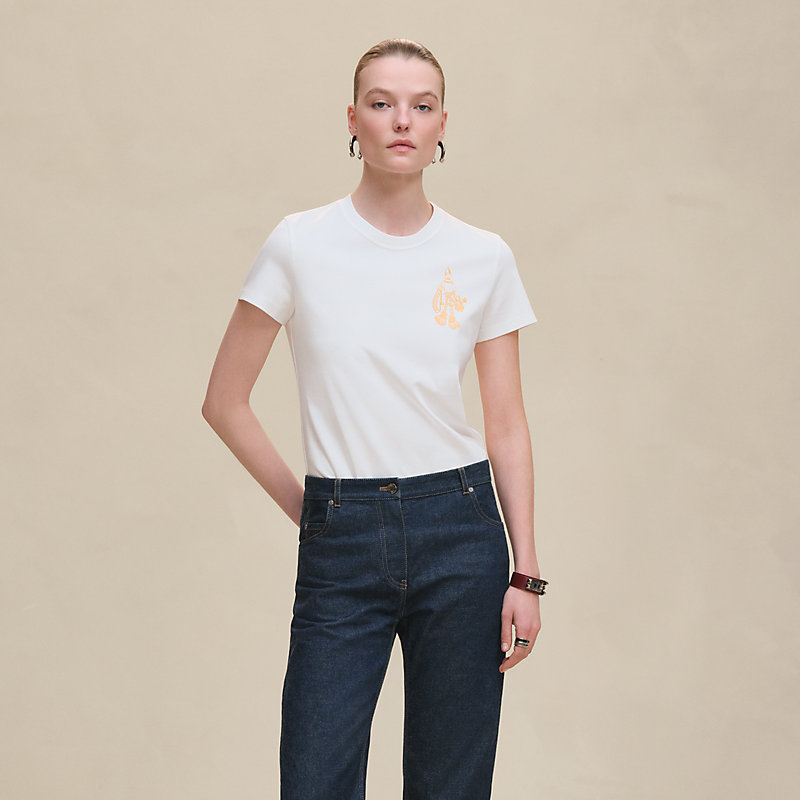 Printed straight t-shirt