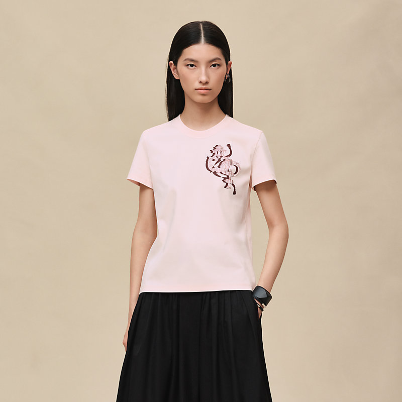 Printed straight t-shirt