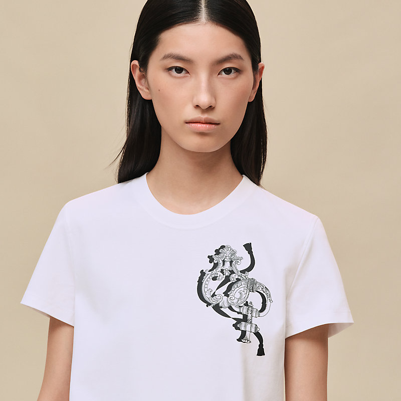 Printed straight t-shirt