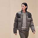 View: Worn, Puffer coat with leather detail