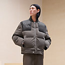 View: Worn, Puffer coat with leather detail