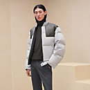 View: Worn, Puffer coat with leather detail