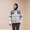 View: Worn, Puffer coat with leather detail