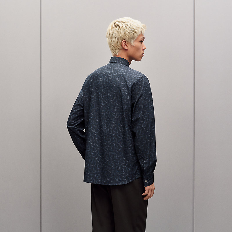 "Quadrigalop" straight cut shirt with Louis collar, View: , view 3 of 6