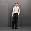 "Quadrigalop" straight cut shirt with Louis collar, View: Worn, worn, view 1 of 6