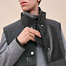 View: Worn, Quilted vest with leather detail