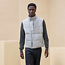 View: Worn, Quilted vest with leather detail