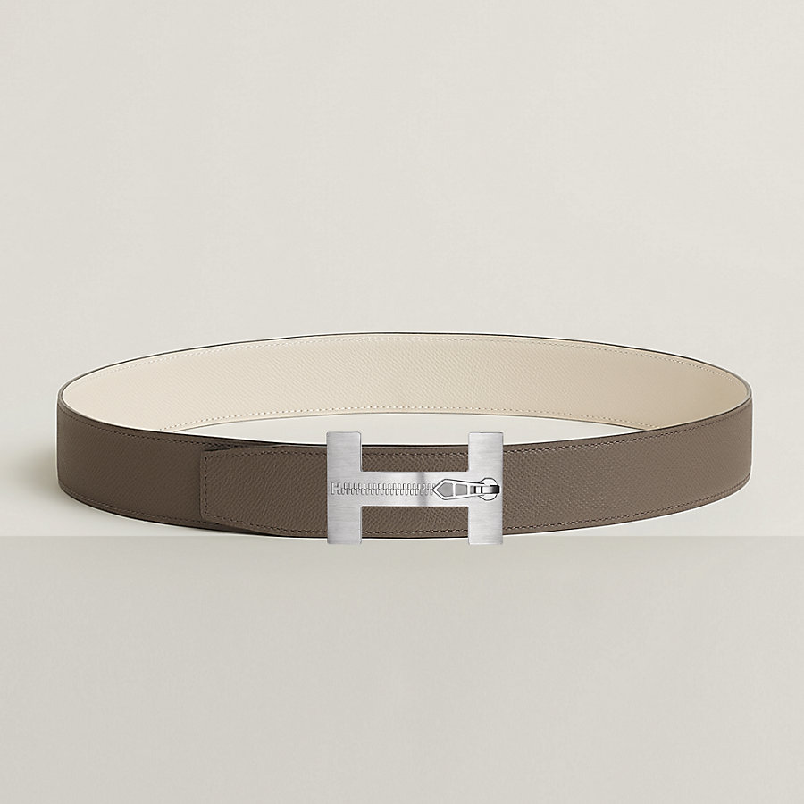 Quizz Ferme-Tout belt buckle & Reversible leather strap 38 mm