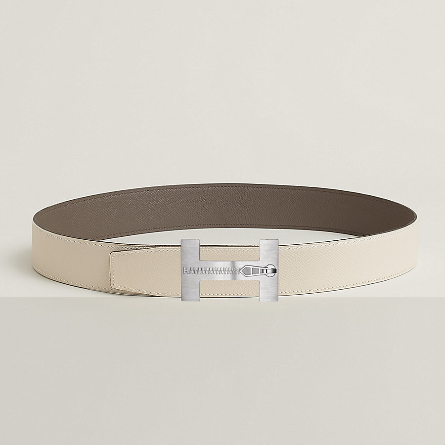 Quizz Ferme-Tout belt buckle & Reversible leather strap 38 mm