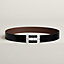 View: , Quizz Ferme-Tout belt buckle & Reversible leather strap 38 mm