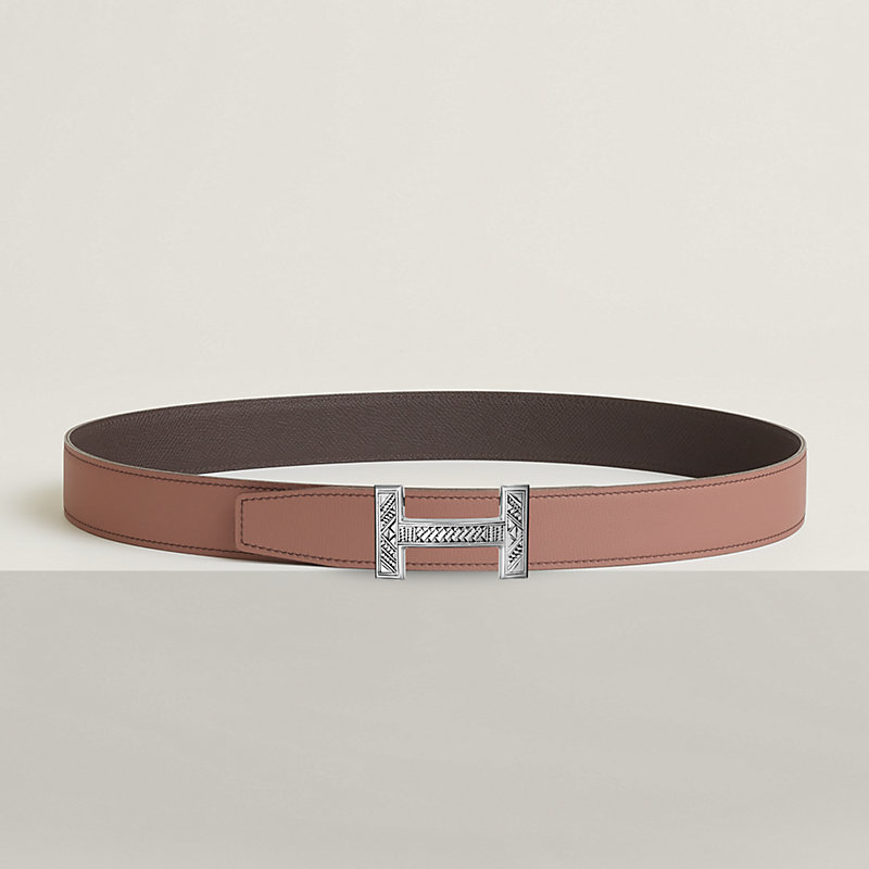 Quizz Touareg belt buckle & Reversible leather strap 32 mm