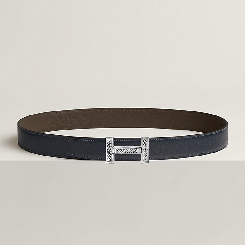 Quizz Touareg belt buckle & Reversible leather strap 32 mm