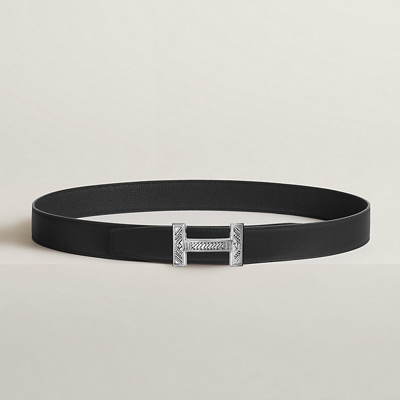 Quizz Touareg belt buckle & Reversible leather strap 32 mm