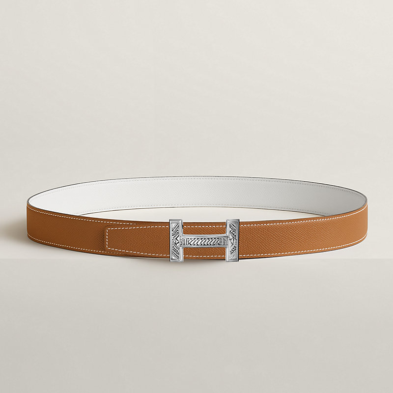 Quizz Touareg belt buckle & Reversible leather strap 32 mm