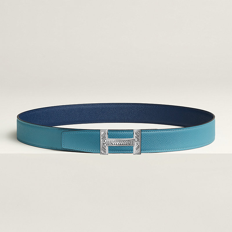 Quizz Touareg belt buckle & Reversible leather strap 32 mm