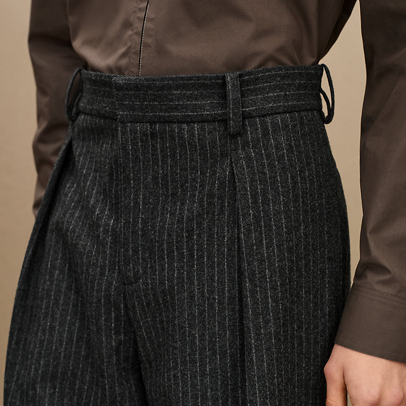 "Rayures craies" pleated Malte pants, View: , view 6 of 7