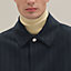 View: Worn, "Rayures de laine et papier" overshirt with removable hood