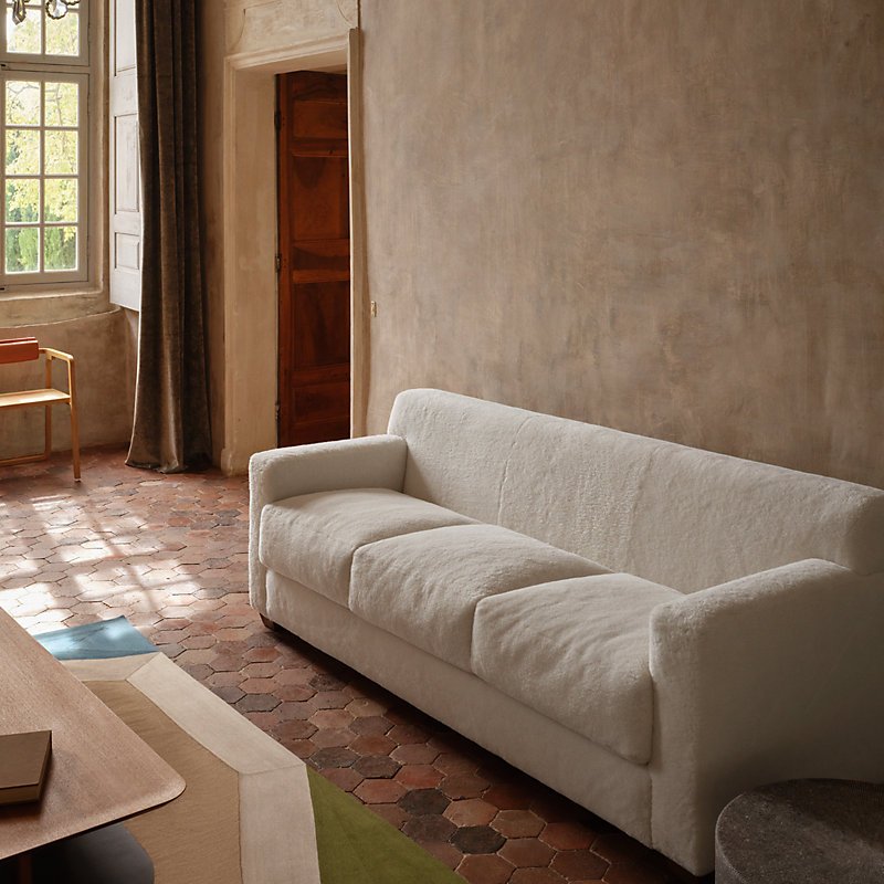 Reeditions J.-M. Frank by Hermès 3-seater sofa