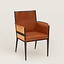 View: Worn, Reeditions J.-M. Frank par Hermes wrought iron armchair