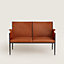 Reeditions J.-M. Frank par Hermès wrought iron bench, View: Worn, worn, view 1 of 4