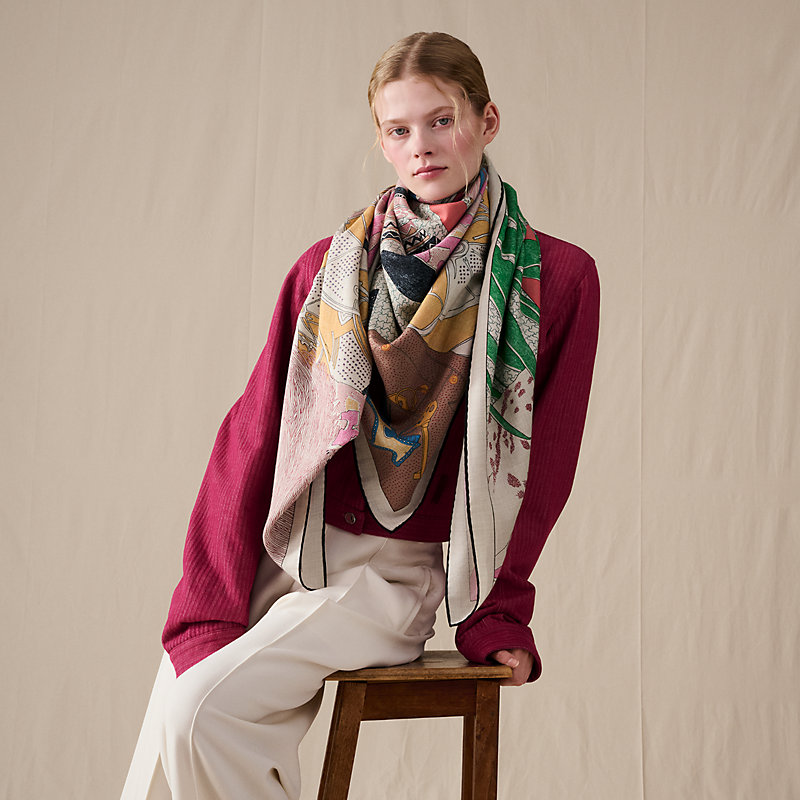 Rendez-Vous Chez Hermès shawl 140