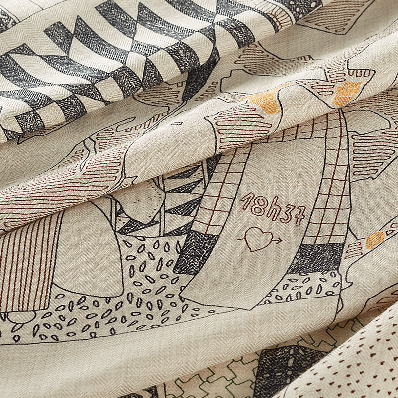 Rendez-Vous Chez Hermès shawl 140