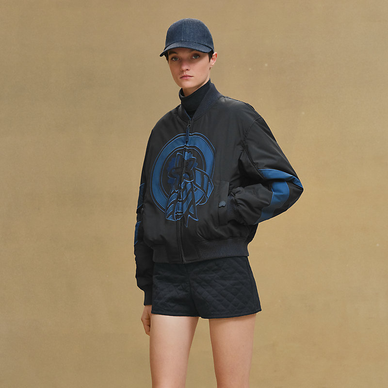 Reversible bomber jacket